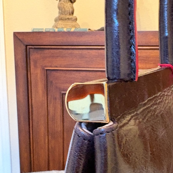 Frances Valentine Delphine Napalac Lady Bag – Black Patent Leather – NWT – Rare - Picture 6 of 13